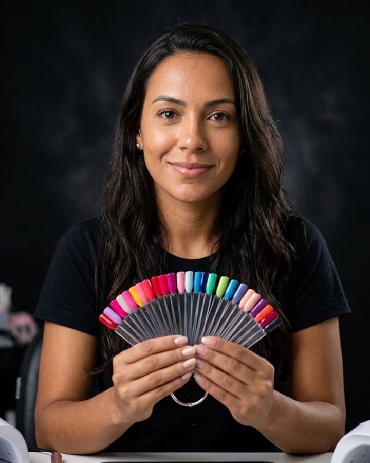 Leque de cores: foto feita com prompt